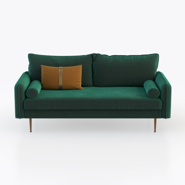 Velvet Sofa Modern Couch Tufted Loveseat with
