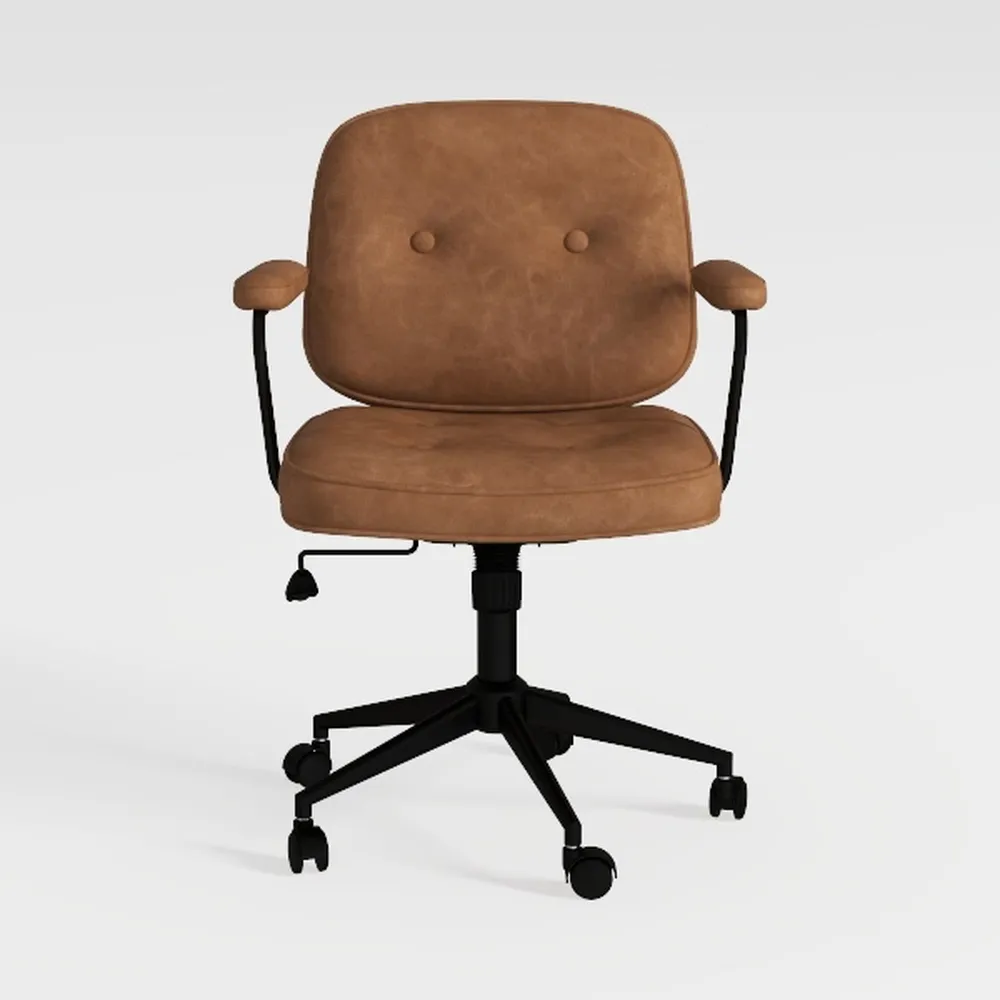 Chromcraft Caster Swivel Tilt Dining Chairs, PU