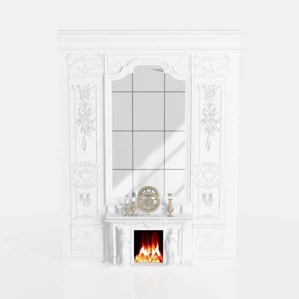 fireplace-Retro Charm