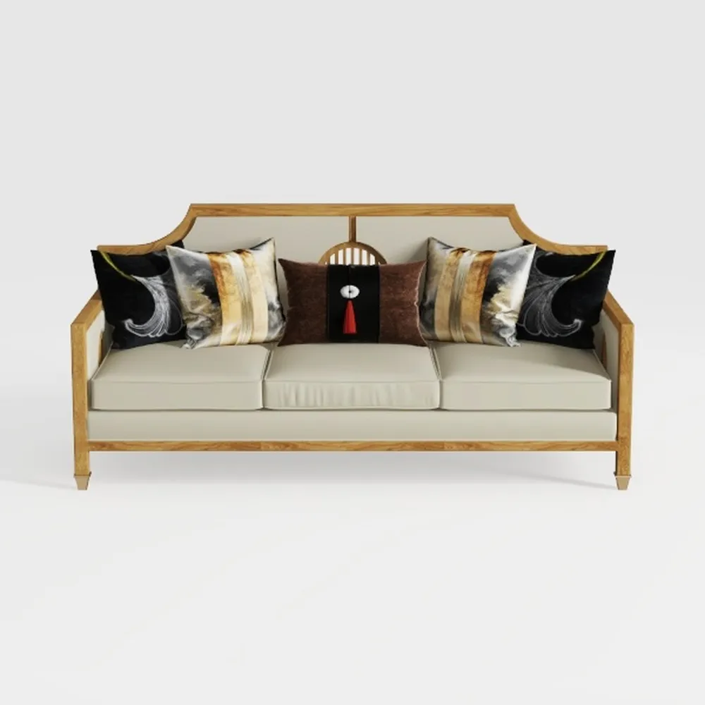 Luxury American Style Genuine Leather Sectional So