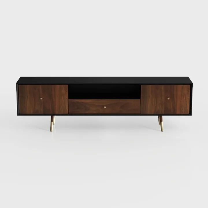 SUPERJARE TV Stand for 55 Inch TV, Entertainment 