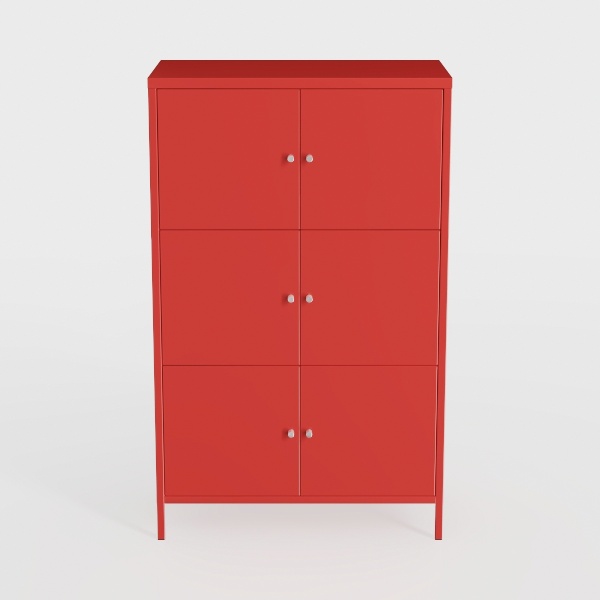 2 Door Metal Accent Storage Cabinet for Bedroom