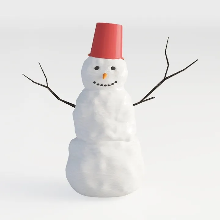 snowman-Snowy Scene