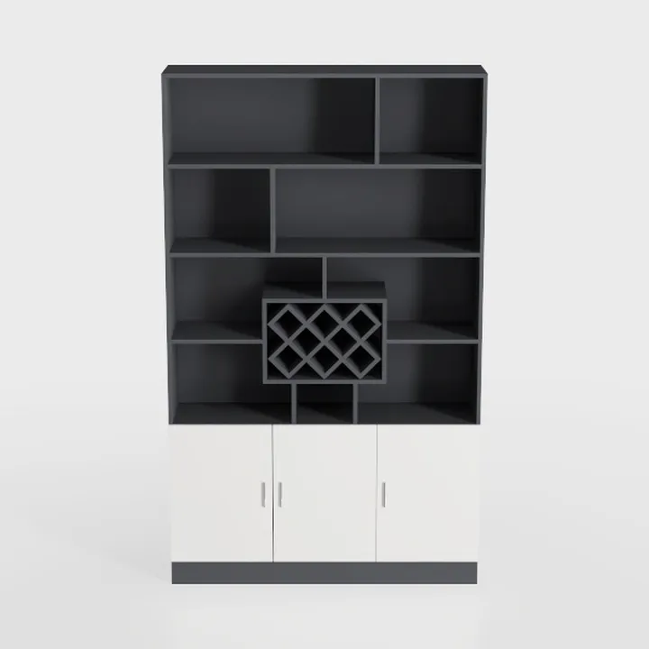 IRONCK Bookshelf with Drawers, 70.9 inch Tall