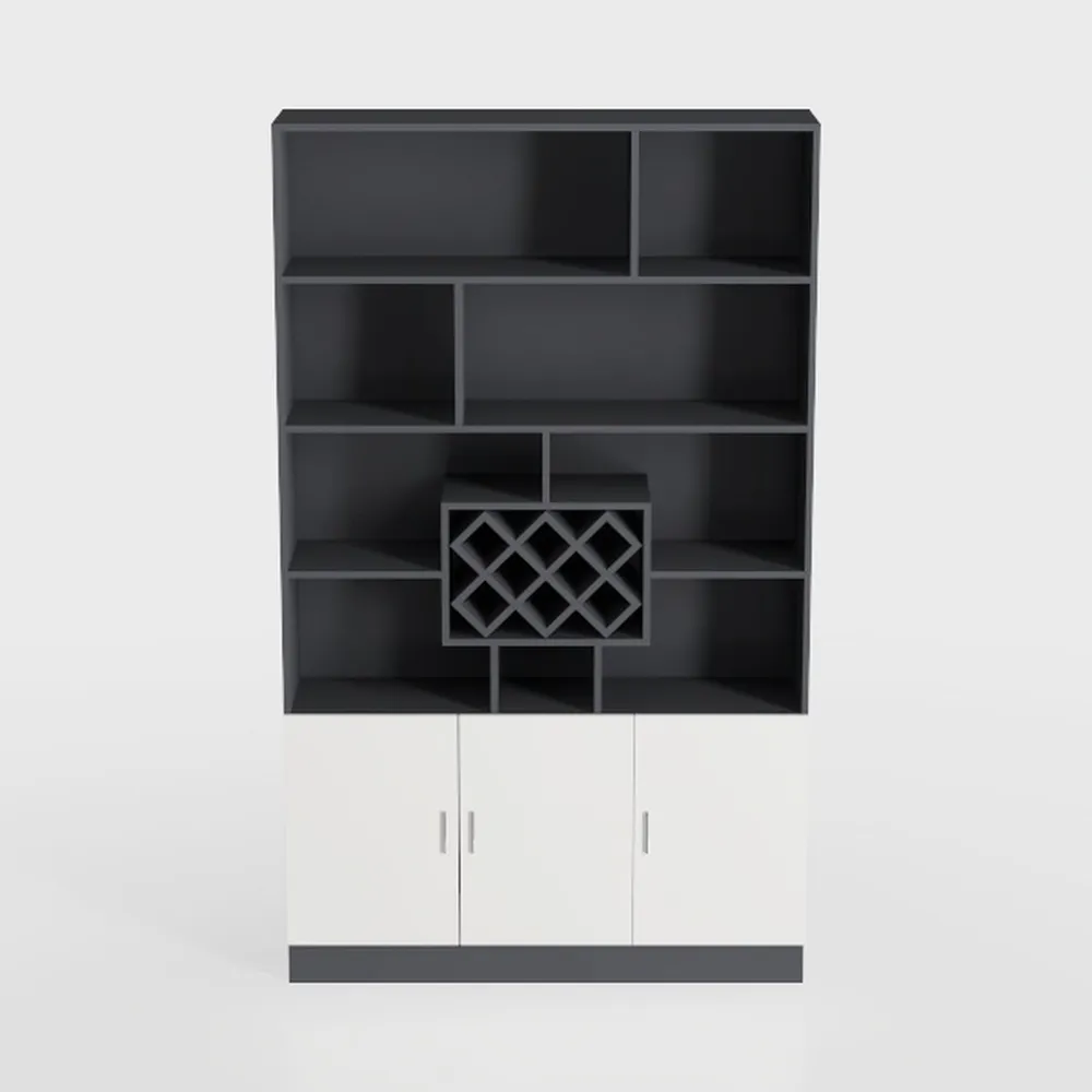 IRONCK Bookshelf with Drawers, 70.9 inch Tall