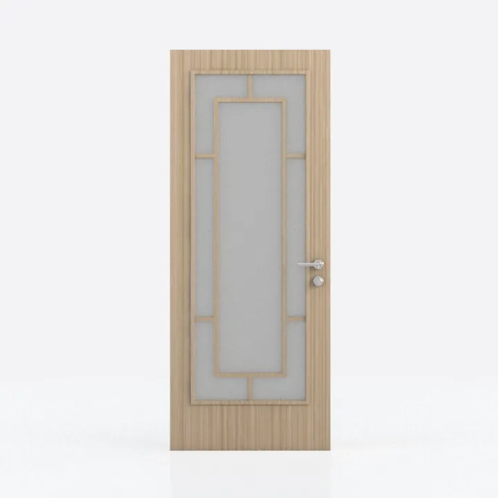 30" x 80" Prehung Door Tempered Frosted Glass Slab