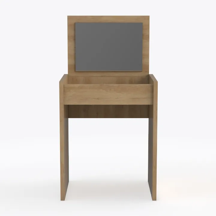 Emilie Weathered Vanity Table with Mirror