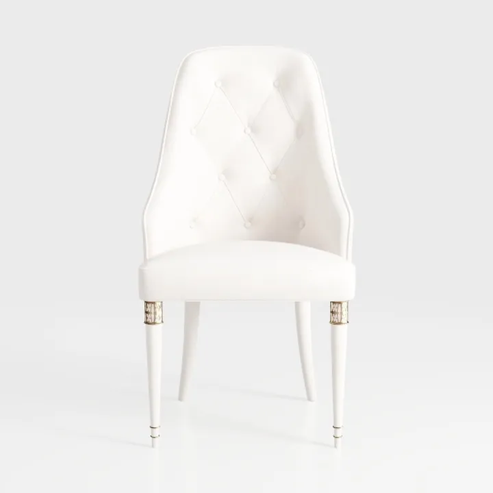 Velvet Upholstered Dining Chairs Set of 2, Modern 