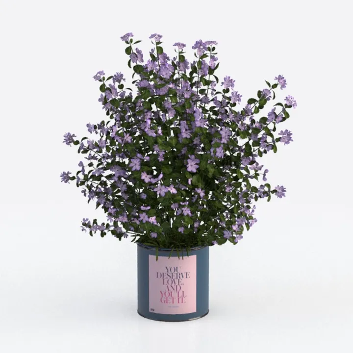 21.6" Artificial Lavender Topiary Trees Set of 2,