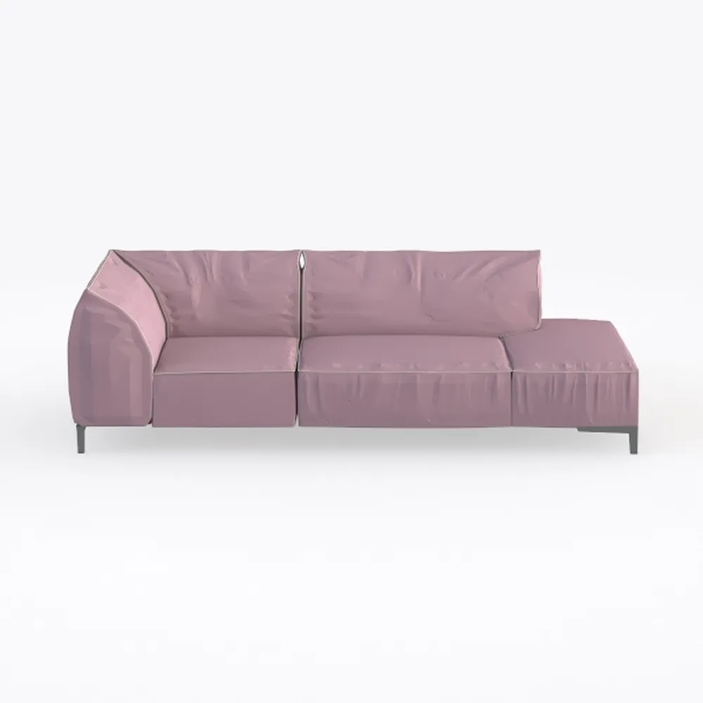 BAXMUY 94.4” Oversized Cloud Couch, Pink Chenille 