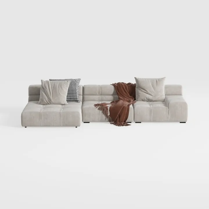 HONBAY Modular Sectional Sleeper Sofa with Pull