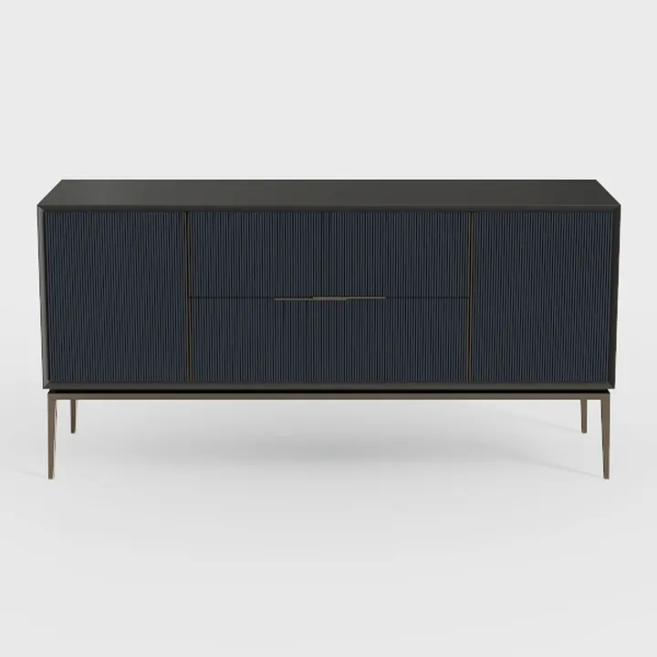 Modern Elegant 4-Door Sideboard with Adjustable