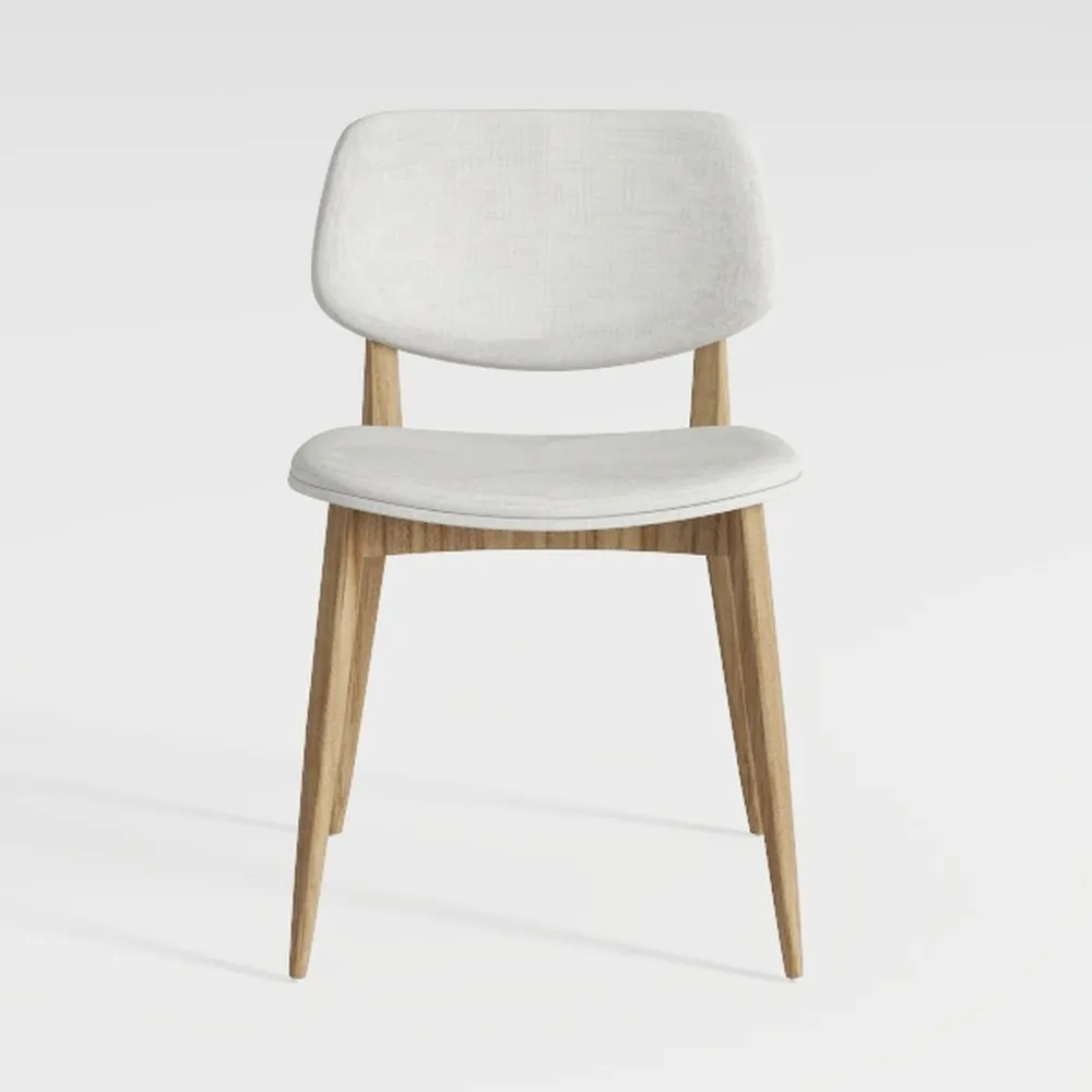 100% Solid Oak Wood Dining Chairs,Mid Century