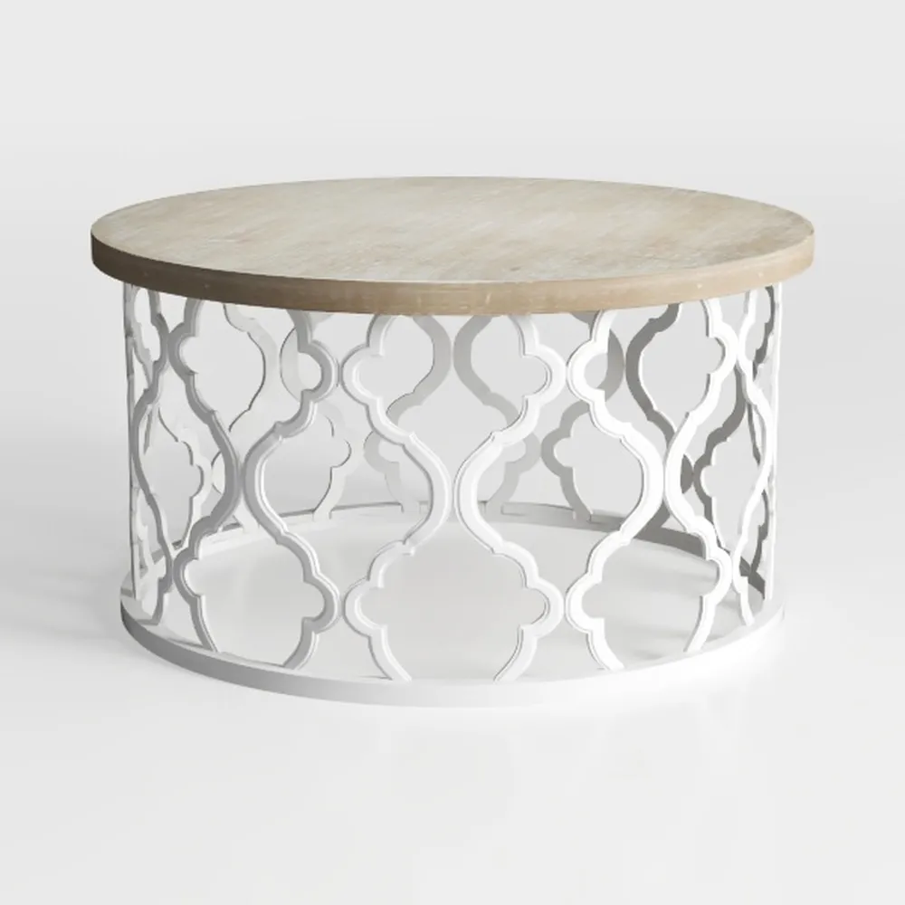 Farmhouse Coffee Table, French Country Round