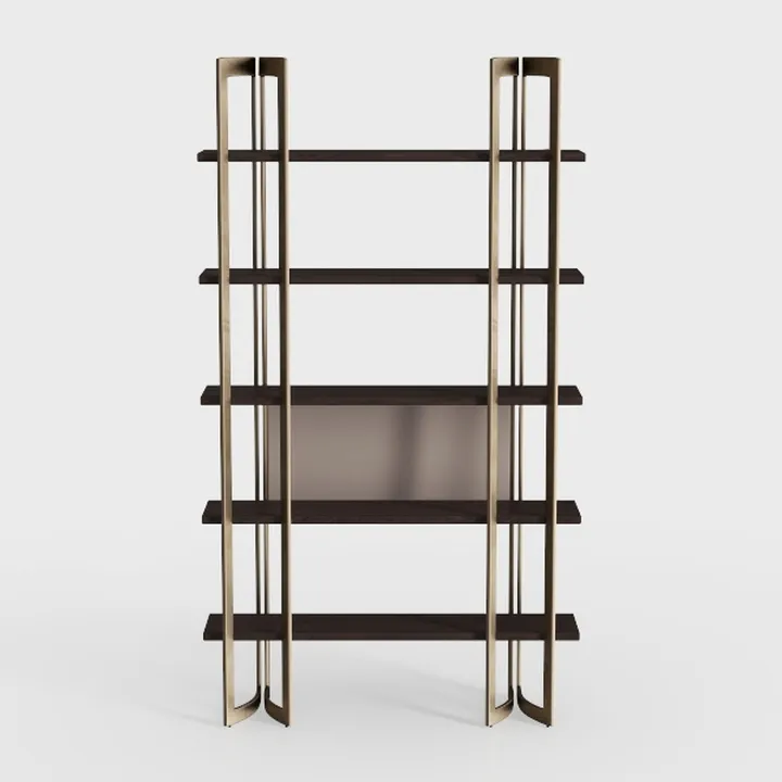 YITAHOME 5 Tier Bookcase, Artsy Modern Bookshelf 