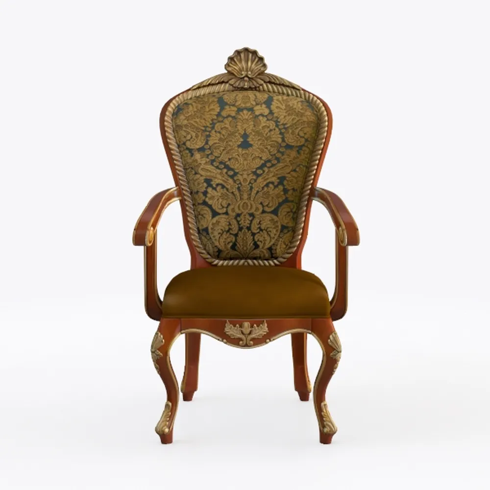 Elegant Beige and Cherry Arm Chairs for Cozy