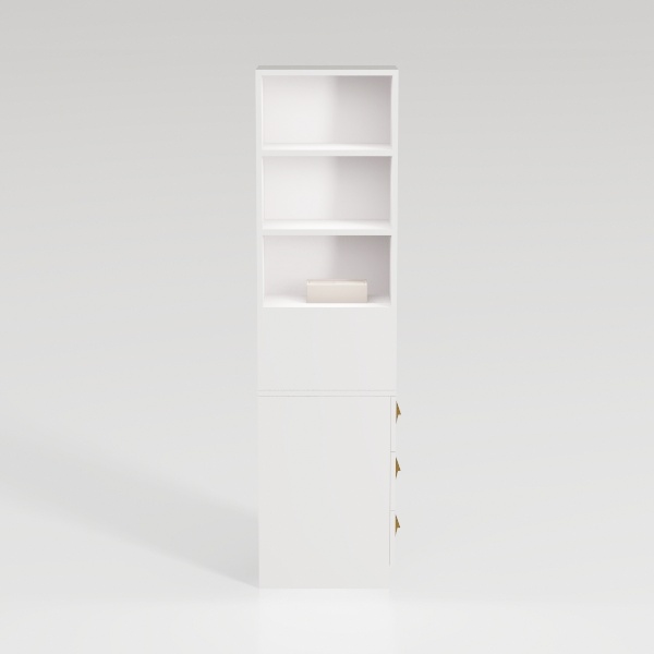 Tall Bathroom Storage Cabinet, Narrow Metal