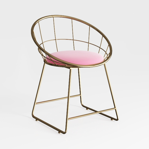 Makeup Vanity Chair,Chair with Backrest,Small