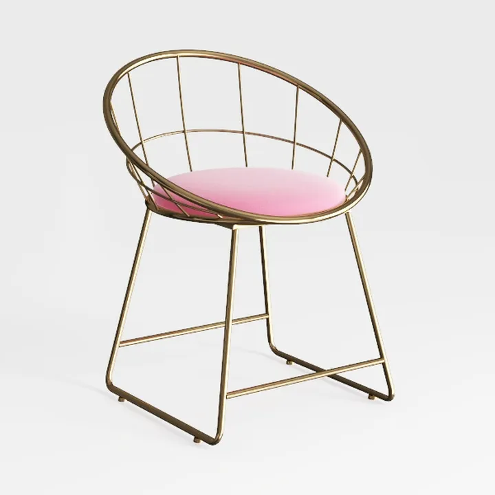 Makeup Vanity Chair,Chair with Backrest,Small