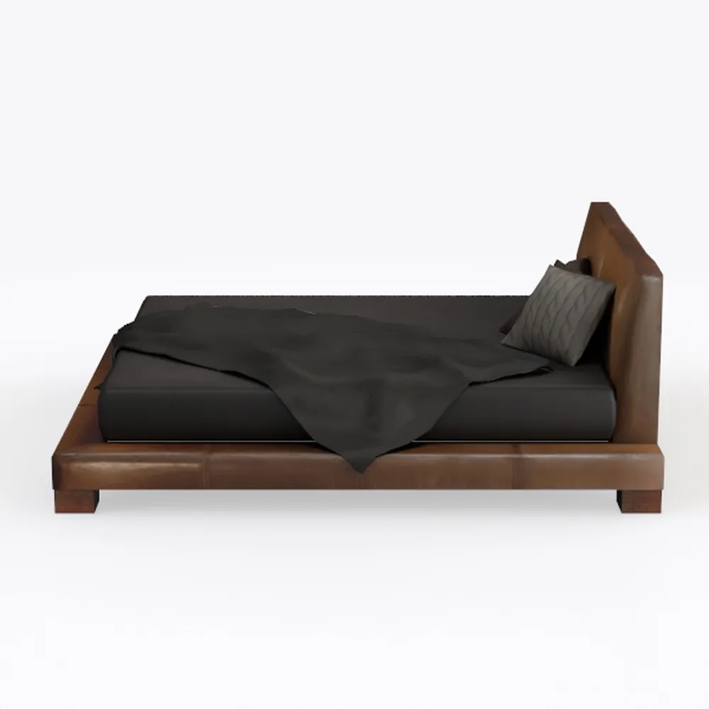 LSIGHTUS Modern Simplicity Black Queen Bed Frame, 