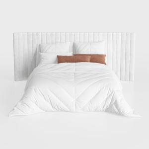 Allewie Full Size Velvet Bed Frame/Vertical