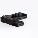 KIVENJAJA Oversized U-Shaped Modular Sectional Right 45 Degree View