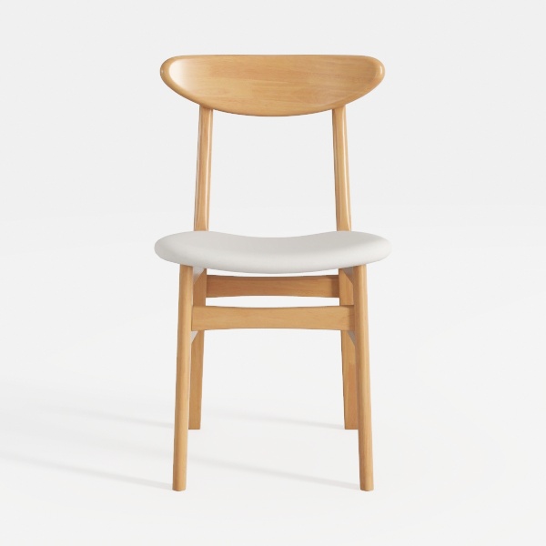 Wood Dining Chair Ash Wood, Kitchen Chair with