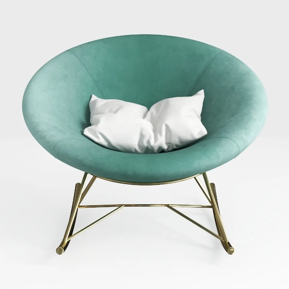 Giantex Modern Velvet Accent Chair, Comfy Cute