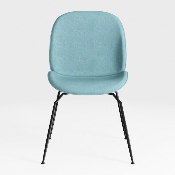 2PCS Dining Chair, PU Leather Upholstered Back