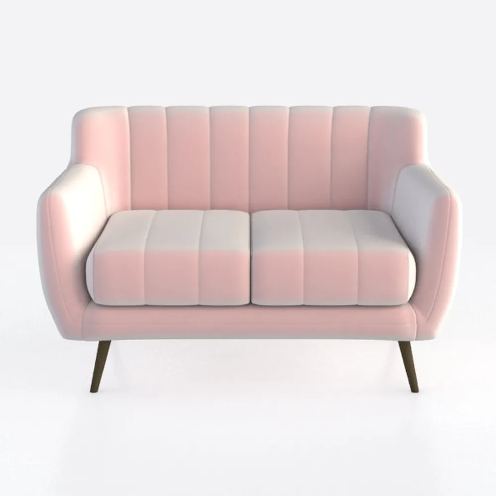 Shintenchi Small Modern Loveseat Couch Sofa, Mid C