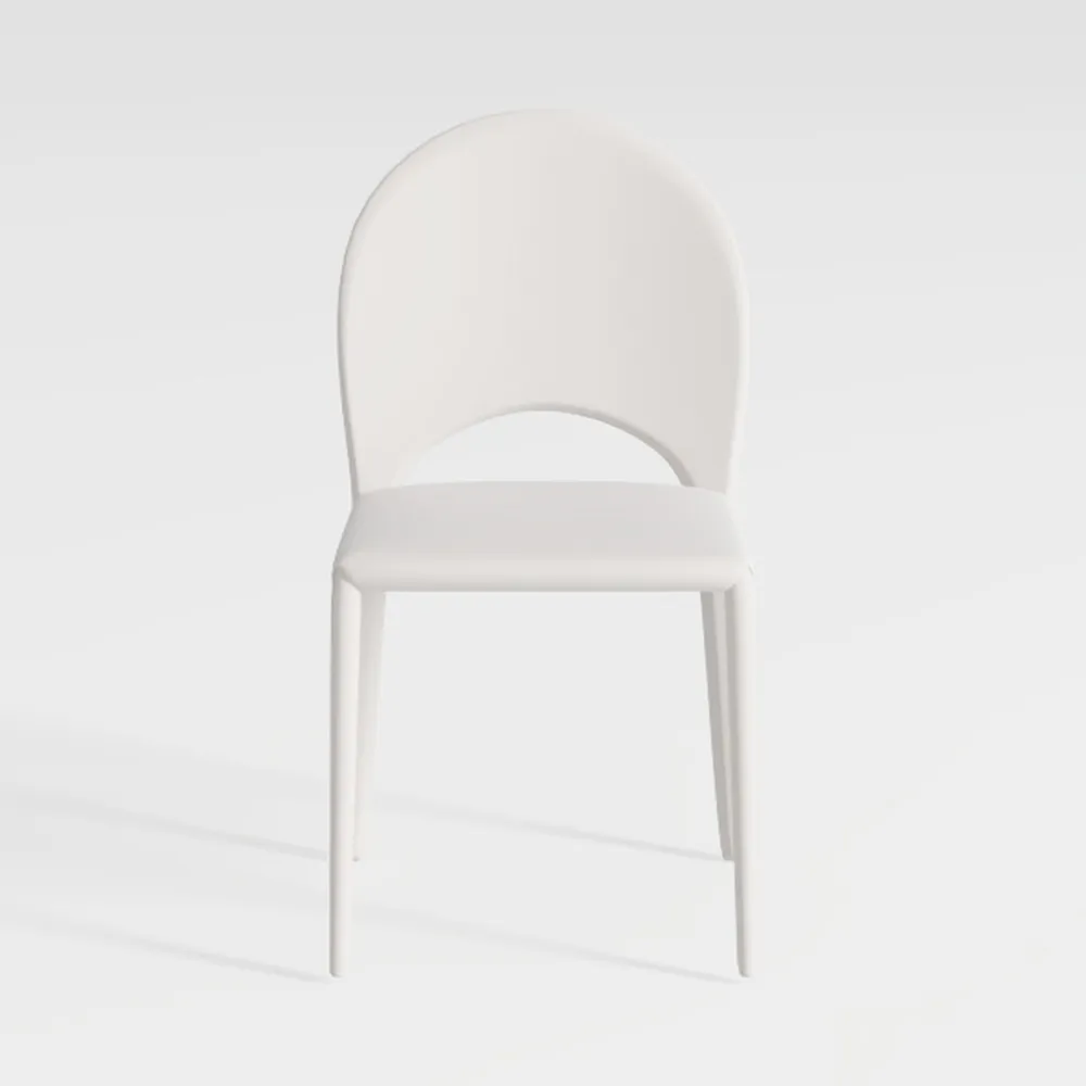 Upholstered Rattan Dining Chairs Set of 6