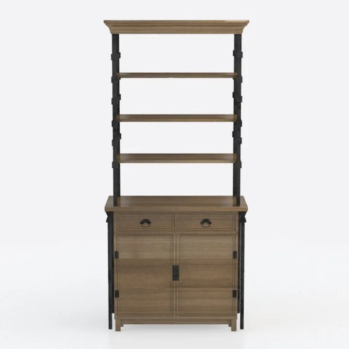 5 Tier Bookshelf with Storage Drawer, 81" Tall