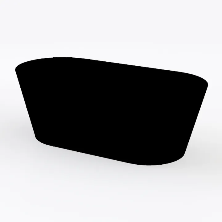 roro 7-Inch Handmade Textured Black Ceramic