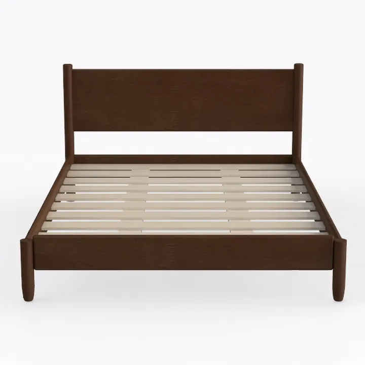 Mid-Century Panel Bed - Full Size - Castanho Finis