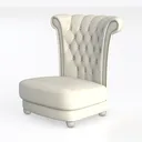 chairus Mid-Century Modern Accent Chair Comfy Sing Left 45 Degree View