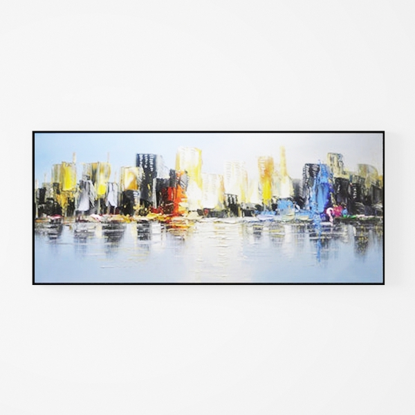 Mofutinpo Large Abstract Canvas Art | Framed Moder