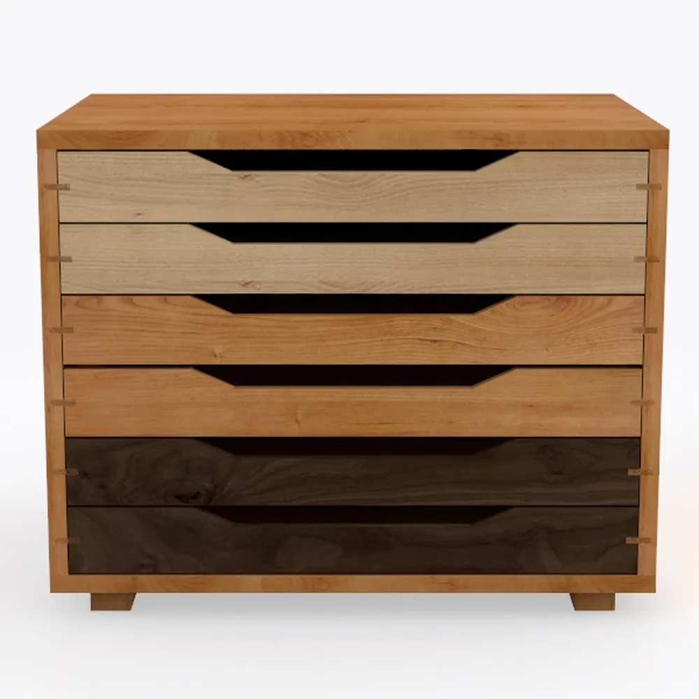 VOPEAK Wood Dresser for Bedroom, 6 Drawer Dresser