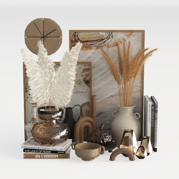 Black Rustic Large Wooden Vase for Home Decor,