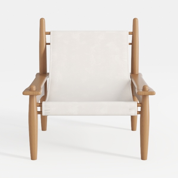 Modern Accent Chair Upholstered Armchair - Solid