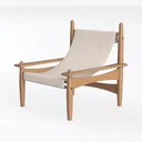 Modern Accent Chair Upholstered Armchair - Solid Left 45 Degree View