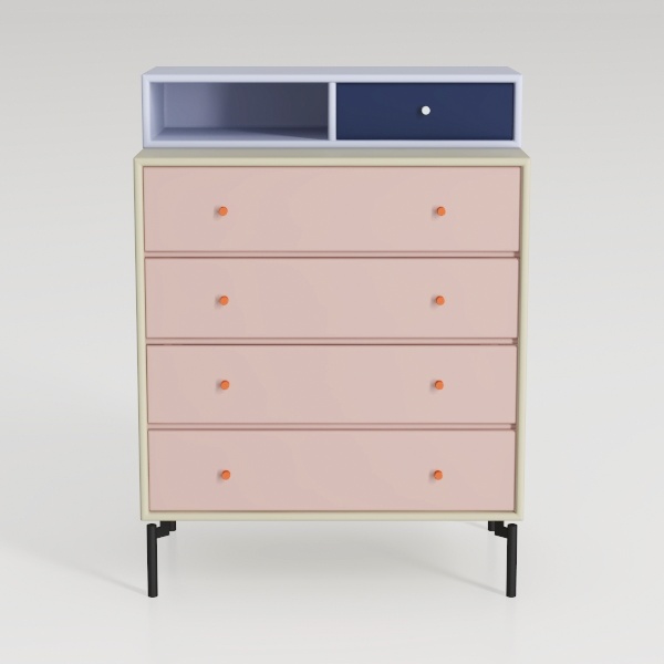 55&quot; W Pink Dresser for Bedroom, Dressers & Chests