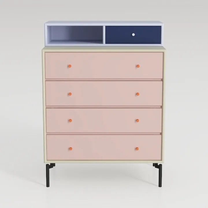 55" W Pink Dresser for Bedroom, Dressers & Chests