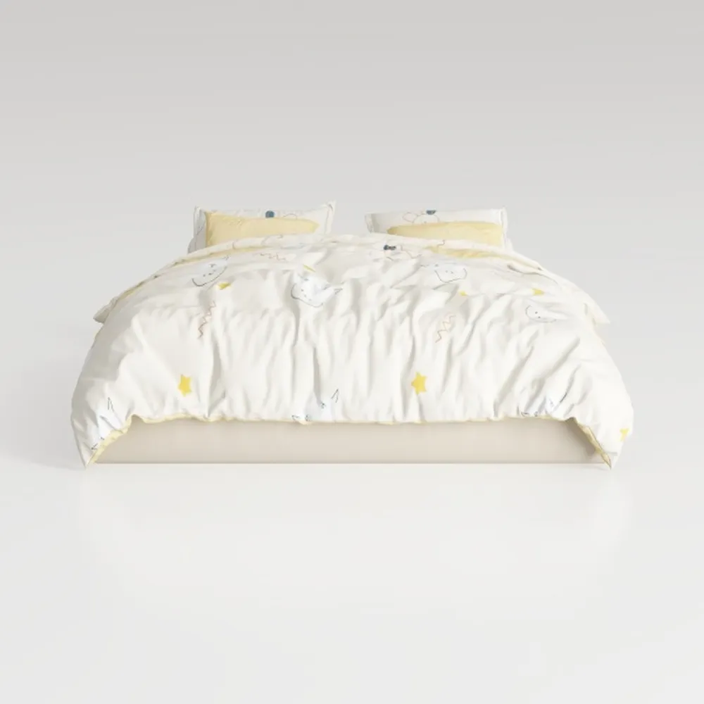 Bedsure Duvet Cover Queen Size - Reversible Cute