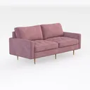 Anwick 72" Modern Velvet Sofa Bed Futon, Right 45 Degree View