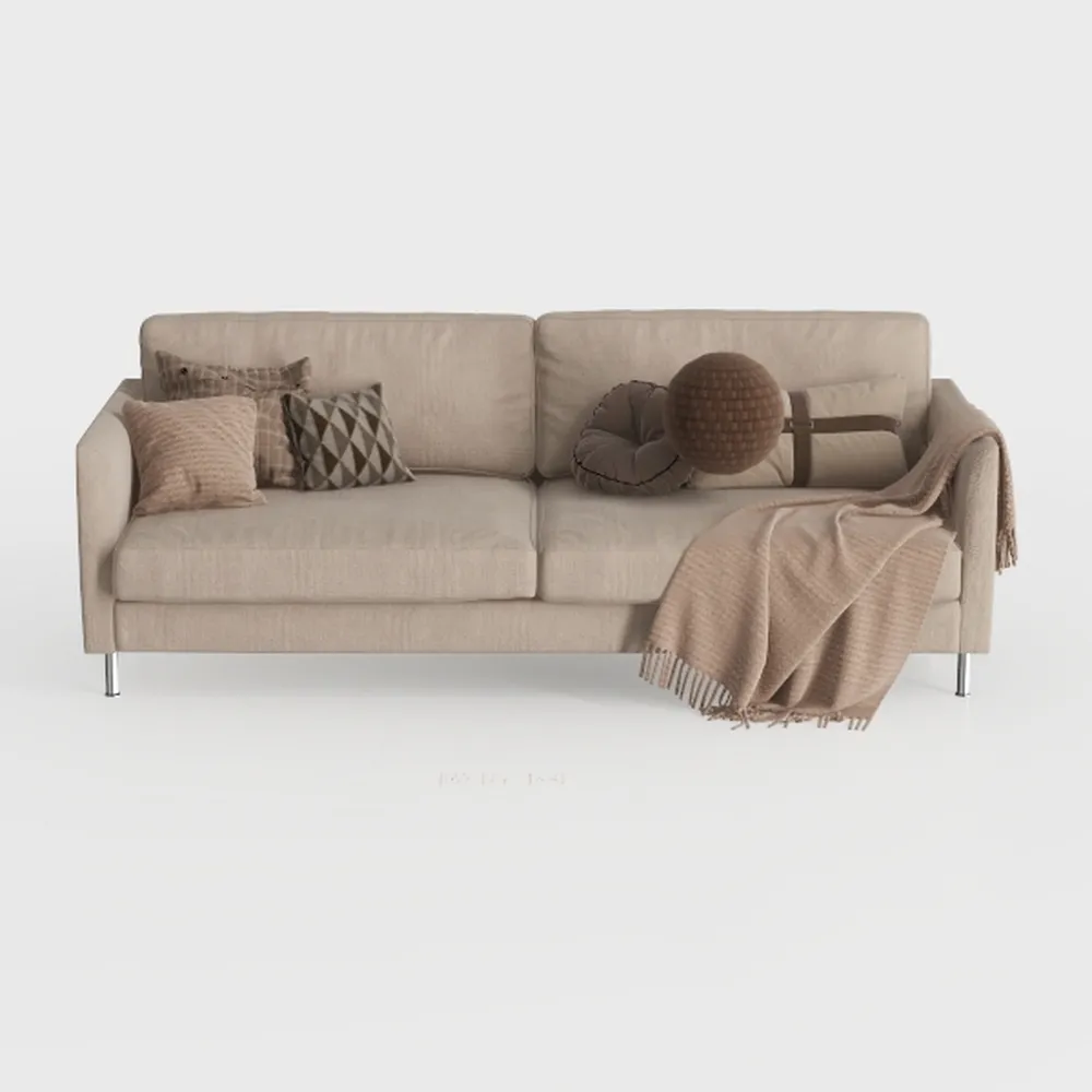 91.7” Pull-Out Sleeper Bed, L-Shape 3-Seater