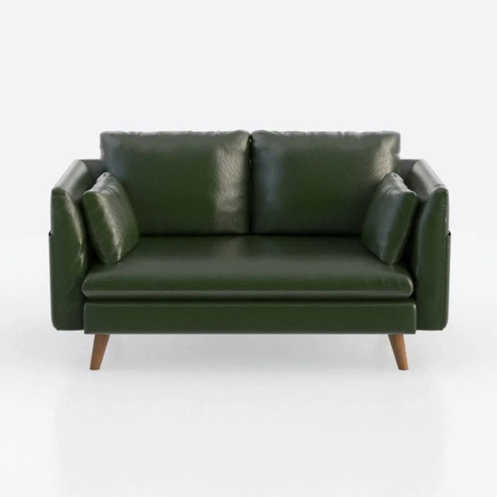 Tbfit Loveseat, Faux Leather Sofa, Couches for