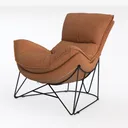 Shy Shy Let's Touch The Sky Leather Butterfly Chai Left 45 Degree View
