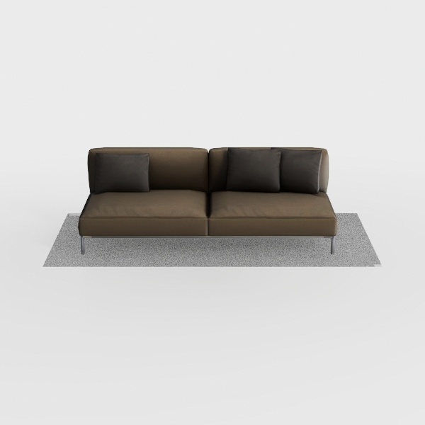 Armen Living Serenity 79&quot; Fossil Gray Velvet Sofa 