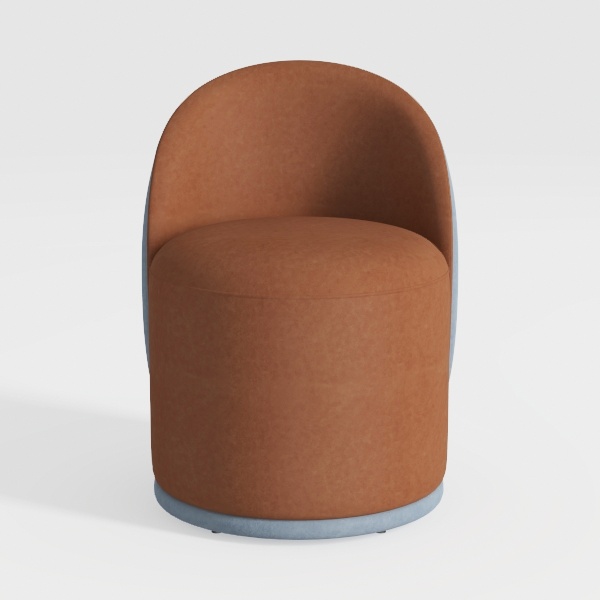 Swivel Accent Chair Set of 2, 360° Small Round