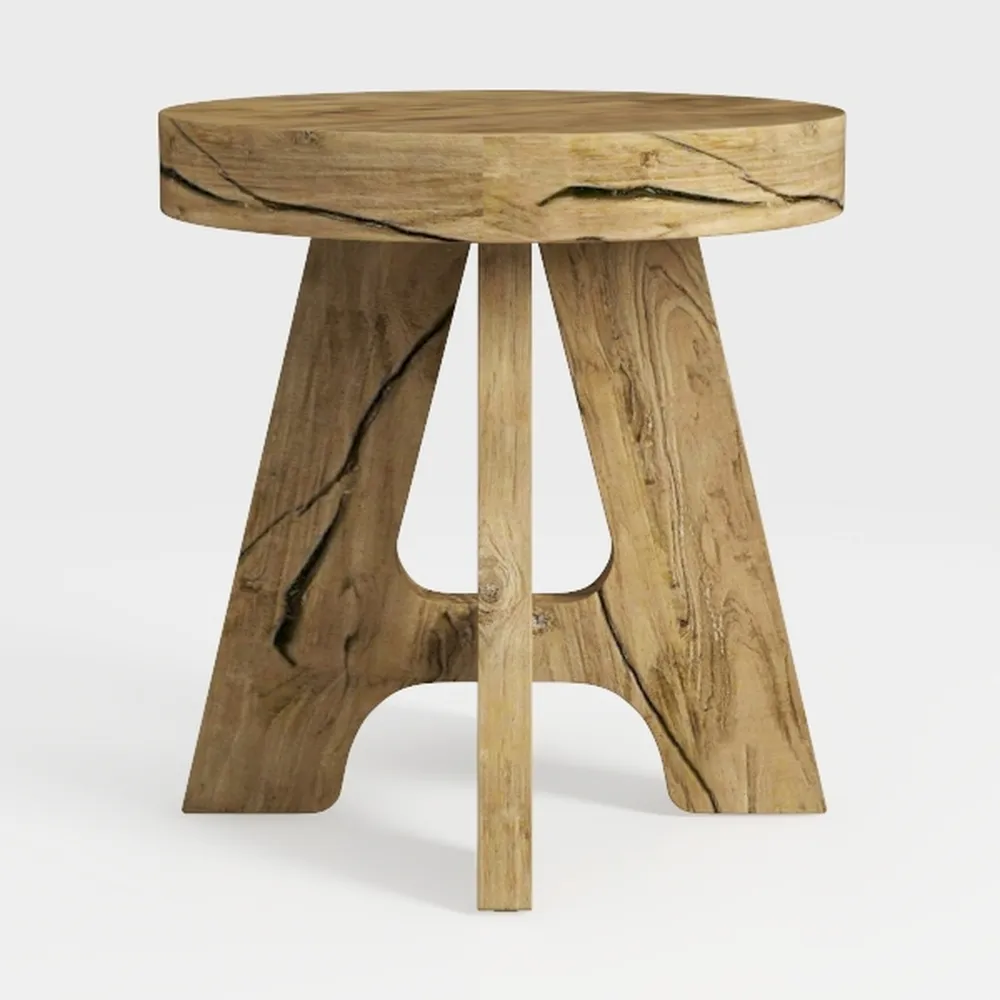 Melino Ocean-Plastic Round Side Table for Living